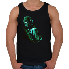 PRINTFASHION Call of duty- game ghost - Férfi atléta - Fekete atléta, trikó