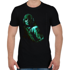 PRINTFASHION Call of duty- game ghost - Férfi póló - Fekete