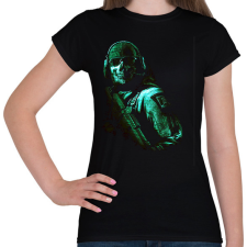 PRINTFASHION Call of duty- game ghost - Női póló - Fekete női póló