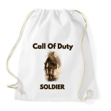 PRINTFASHION call of duty soldier - Sportzsák, Tornazsák - Fehér tornazsák