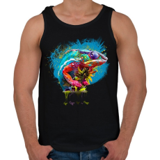 PRINTFASHION cameleon - Férfi atléta - Fekete