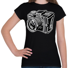 PRINTFASHION Camera - Női póló - Fekete női póló