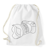 PRINTFASHION Camera - Sportzsák, Tornazsák - Fehér