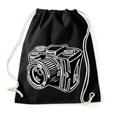 PRINTFASHION Camera - Sportzsák, Tornazsák - Fekete tornazsák