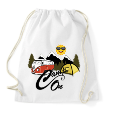 PRINTFASHION Camp On - Sportzsák, Tornazsák - Fehér tornazsák