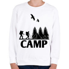 PRINTFASHION camping  - Gyerek pulóver - Fehér
