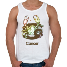 PRINTFASHION Cancer színes - Férfi atléta - Fehér atléta, trikó