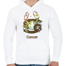 PRINTFASHION Cancer színes - Férfi kapucnis pulóver - Fehér női pulóver, kardigán