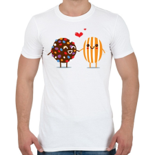 PRINTFASHION Candy Crush - Férfi póló - Fehér férfi póló