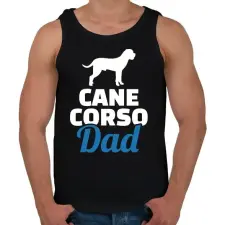 PRINTFASHION Cane Corso Dad - Férfi atléta - Fekete atléta, trikó