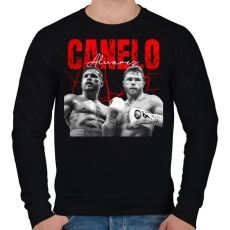 PRINTFASHION Canelo Alvarez - Férfi pulóver - Fekete