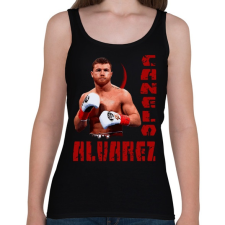 PRINTFASHION canelo alvarez - Női atléta - Fekete női trikó