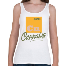 PRINTFASHION Cannabis - Cn 420 - Női atléta - Fehér