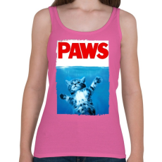 PRINTFASHION Cápa mancsok - Női atléta - Rózsaszín