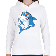 PRINTFASHION cápa - Női kapucnis pulóver - Fehér