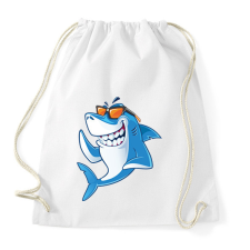 PRINTFASHION cápa - Sportzsák, Tornazsák - Fehér tornazsák