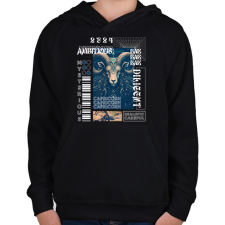 PRINTFASHION Capicorn - Streetwear style - Gyerek kapucnis pulóver - Fekete gyerek pulóver, kardigán