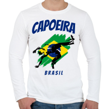 PRINTFASHION CAPOEIRA BRASIL - Férfi hosszú ujjú póló - Fehér férfi póló