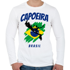 PRINTFASHION CAPOEIRA BRASIL - Férfi hosszú ujjú póló - Fehér férfi póló