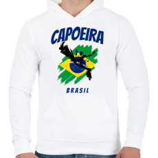 PRINTFASHION CAPOEIRA BRASIL - Férfi kapucnis pulóver - Fehér