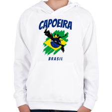 PRINTFASHION CAPOEIRA BRASIL - Gyerek kapucnis pulóver - Fehér gyerek pulóver, kardigán