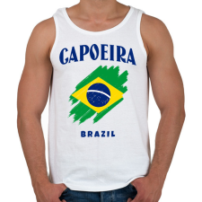 PRINTFASHION CAPOEIRA BRAZIL - Férfi atléta - Fehér atléta, trikó
