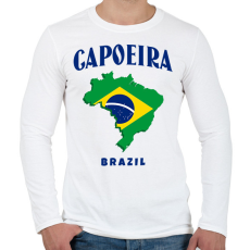PRINTFASHION CAPOEIRA BRAZIL - Férfi hosszú ujjú póló - Fehér