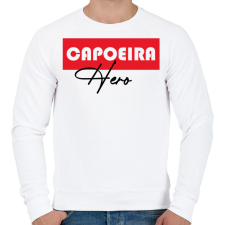PRINTFASHION Capoeira hero - Férfi pulóver - Fehér férfi pulóver, kardigán