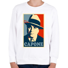 PRINTFASHION Capone - Gyerek pulóver - Fehér