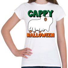PRINTFASHION Cappy Halloween - Női póló - Fehér női póló