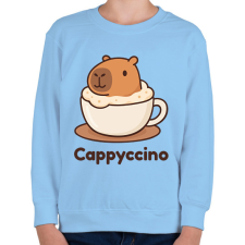 PRINTFASHION Cappyccino - Gyerek pulóver - Világoskék gyerek pulóver, kardigán