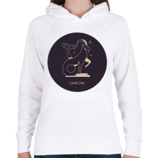 PRINTFASHION Capricorn - Bak - Női kapucnis pulóver - Fehér