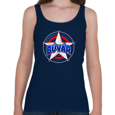 PRINTFASHION CAPTAIN BÚVÁR - Női atléta - Sötétkék női trikó