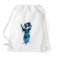 PRINTFASHION Captain Hook - Sportzsák, Tornazsák - Fehér tornazsák