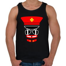 PRINTFASHION captain jack - Férfi atléta - Fekete atléta, trikó