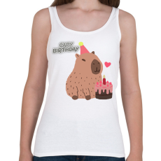 PRINTFASHION Capy bday - Női atléta - Fehér