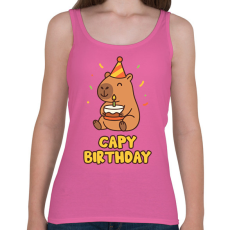 PRINTFASHION Capy birthday - Női atléta - Rózsaszín