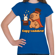 PRINTFASHION Capy-cadabra - Női póló - Királykék női póló
