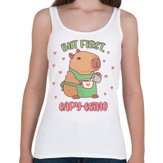 PRINTFASHION Capy-ccino - Női atléta - Fehér