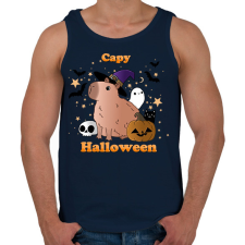 PRINTFASHION Capy Halloween - Férfi atléta - Sötétkék atléta, trikó