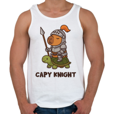PRINTFASHION Capy knight - Férfi atléta - Fehér