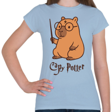 PRINTFASHION Capy Potter - Női póló - Világoskék női póló