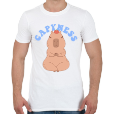 PRINTFASHION Capybara - Capyness - Férfi póló - Fehér férfi póló