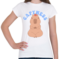 PRINTFASHION Capybara - Capyness - Női póló - Fehér női póló
