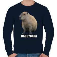 PRINTFASHION Capybara család - Daddybara - Férfi pulóver - Sötétkék férfi pulóver, kardigán