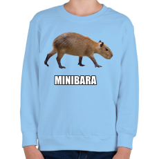 PRINTFASHION Capybara család - Minibara - Gyerek pulóver - Világoskék