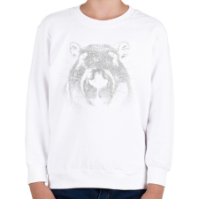 PRINTFASHION Capybara fej - Gyerek pulóver - Fehér gyerek pulóver, kardigán