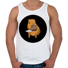 PRINTFASHION Capybara - Férfi atléta - Fehér