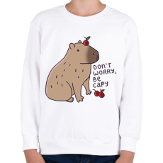 PRINTFASHION Capybara - Gyerek pulóver - Fehér