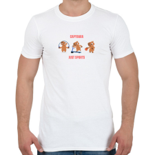 PRINTFASHION Capybara Just Sports - Férfi póló - Fehér férfi póló